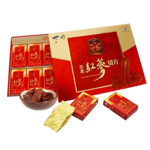 Hồng sâm lát tẩm mật ong Sambok Hàn Quốc hộp 200g (Honey Sliced Korean Red Ginseng) 4 hong sam lat mat ong sambok food han quoc 200g 1