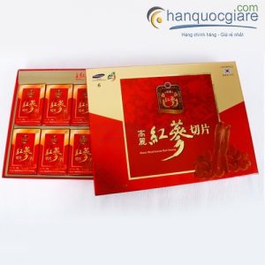 Hồng sâm lát tẩm mật ong Sambok Hàn Quốc hộp 200g (Honey Sliced Korean Red Ginseng) 2 hong sam lat mat ong sambok food han quoc 200g 3