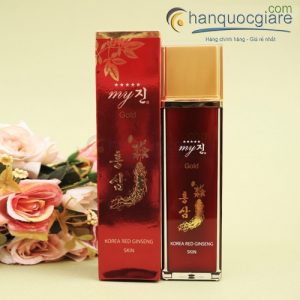 Nước hoa hồng hồng sâm My Jin Gold 130ml 1 nuoc hoa hong sam my gold skin 2