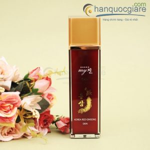 Nước hoa hồng hồng sâm My Jin Gold 130ml 3 nuoc hoa hong sam my gold skin 4
