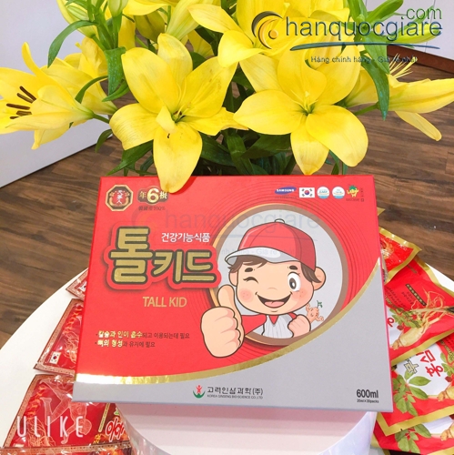 Nước hồng sâm trẻ em Bio hộp 30 gói * 20ml (Baby Bio Tall Kid) 5 nuoc hong sam baby tre em tall kid han quoc 7