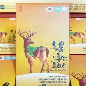 nuoc hong sam nhung huou medicinal han quoc hop 30 goi 70ml deer antler korean red ginseng 2
