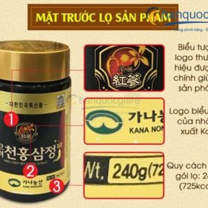 Cao Hồng Sâm Kana Nongsan Hàn Quốc hộp 4 lọ *240g 4 cao hong sam kana han quoc hop 2 lo x 240g 2