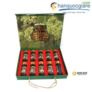 Nước Bổ Gan Đông Trùng Nghệ Nano Jeong Won Hàn Quốc hộp 10 lọ x 100 ml 2 bo gan dong trung ha thao nghe jeong won han quoc 2