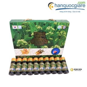 Nước Bổ Gan Đông Trùng Nghệ Nano Jeong Won Hàn Quốc hộp 10 lọ x 100 ml 4 bo gan dong trung ha thao nghe jeong won han quoc 5