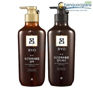 Cặp Dầu Gội Xả Thảo Mộc Ryo Hàn Quốc 2 chai * 550ml 2 dau goi dau thao duoc ryo han quoc mau nau