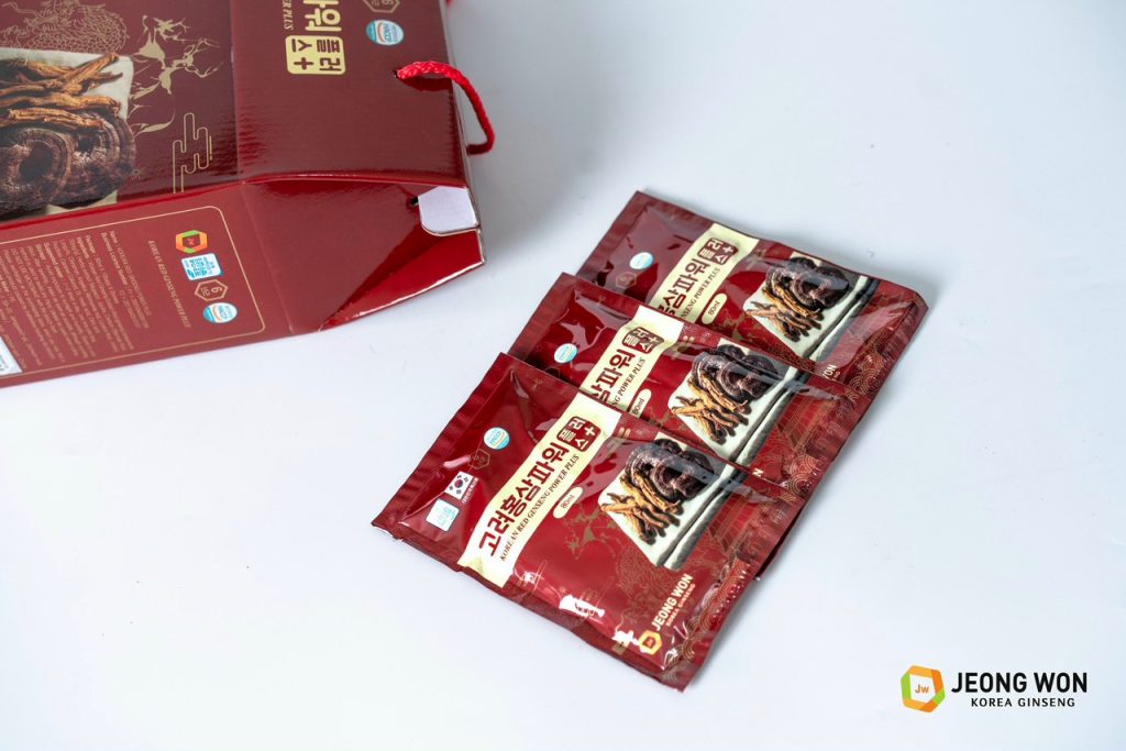 Nước Hồng Sâm Linh Chi Nhung Hươu Plus Jeong Won Hộp 20 Gói x 80ml 8 nuoc hong sam nhung huou linh chi jeong won 20 goi 5